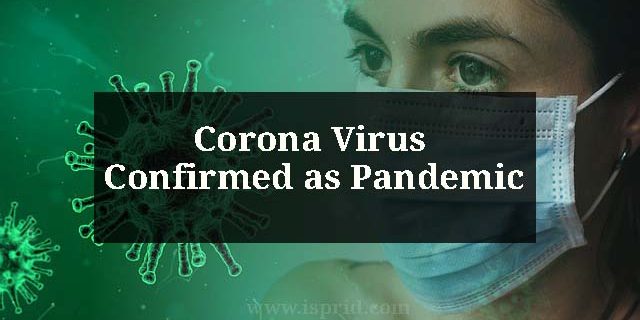 coronavirus confirmed as pandemic